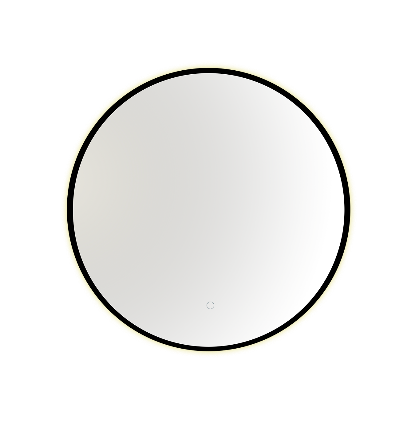 Rundt rammespejl med backlight Ø80 cm.